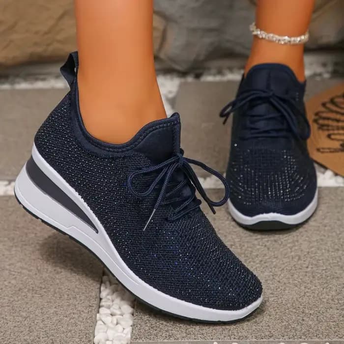 Baskets compensées pour femmes à enfiler ou à lacets