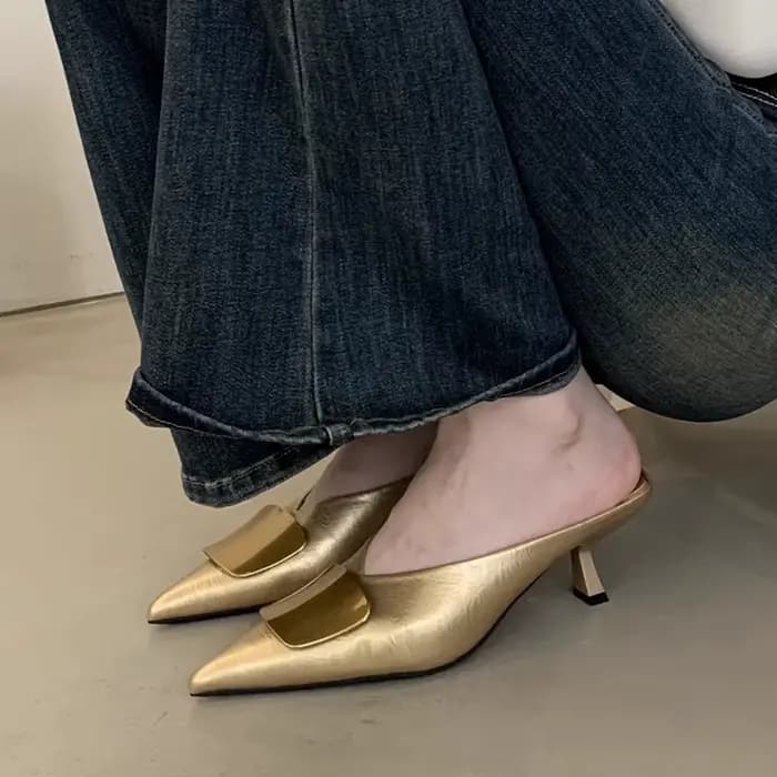 Chaussures de luxe pour femmes talons hauts Mules