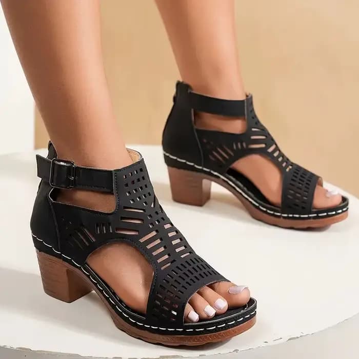 Sandales à talons hauts pour femmes, nouvelles sandales rétro de style gladiateur, chaussures décontractées pour femmes, mode romaine, sandales élégantes pour femmes, sandales à plateforme pour femmes