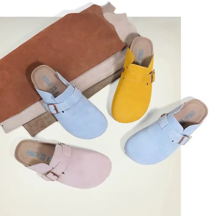 Chaussures en cuir véritable pour femmes