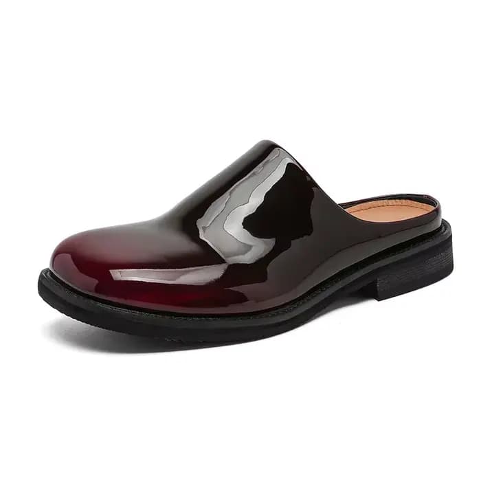 Style coréen à la mode rétro talon épais Mule pantoufles printemps été français soirée brise paresseux personne demi