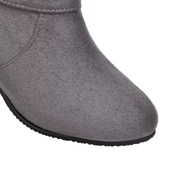 Bottes Hautes à Talons Compensés pour Femme
