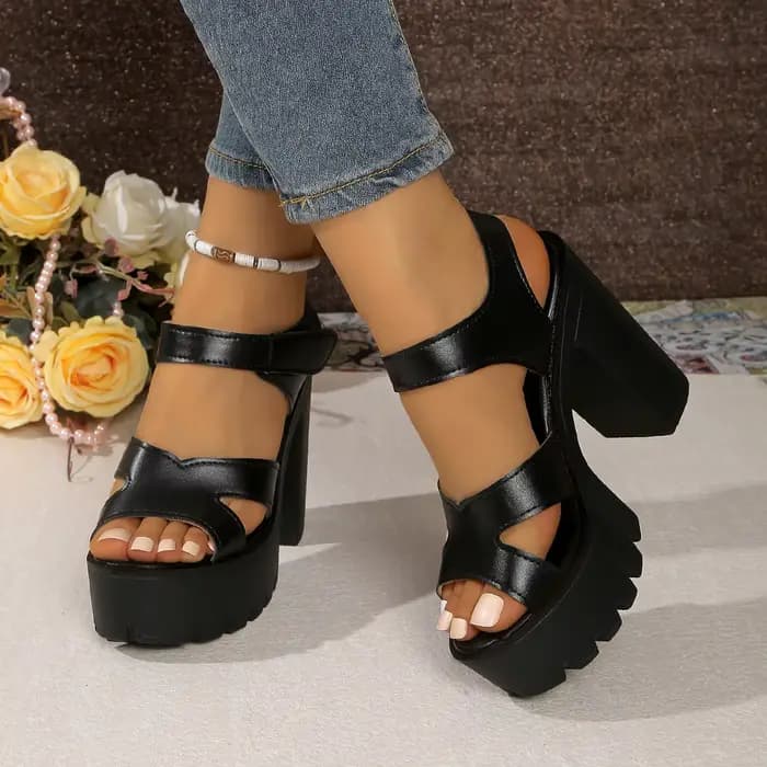 Femmes sandales 2025 nouvelle plate-forme d'été talons hauts