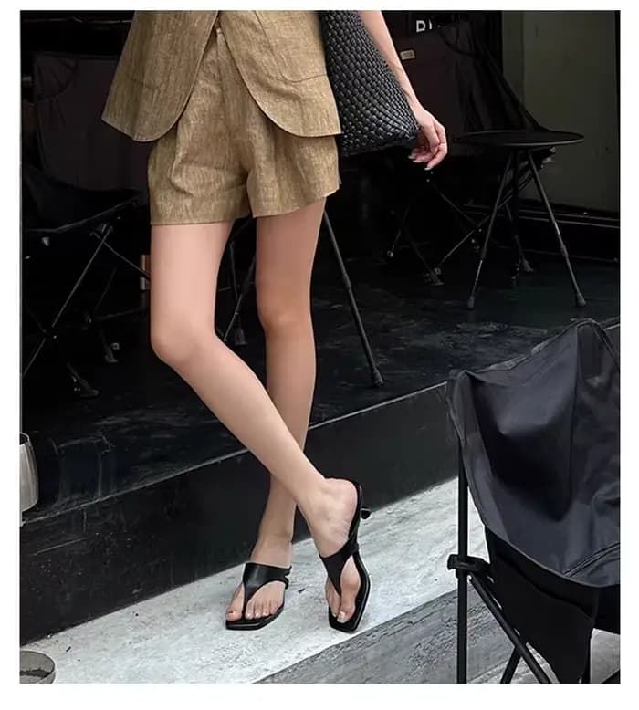 Sandales à talons aiguilles minimalistes rétro pour femmes