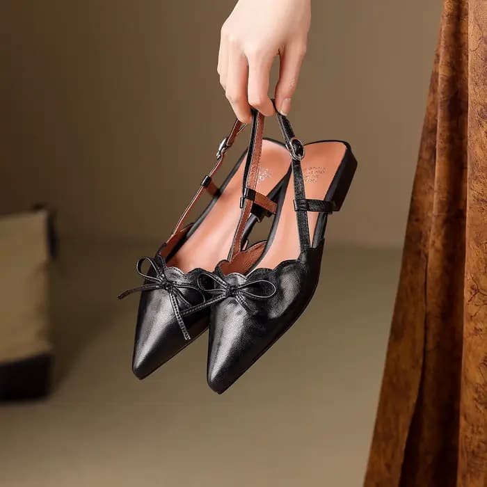 Nouvelles sandales d'été 2026 pour femmes en cuir véritable