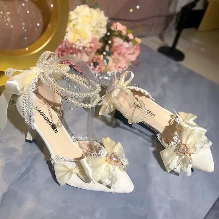 Chaussures de mariée blanches
