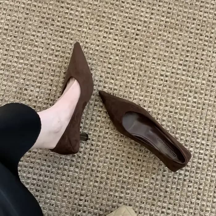 SUOJIALUN 2026 nouvelle marque femmes pompes chaussures mode bout pointu peu profond sans lacet bateau