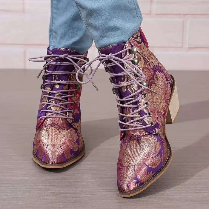 Bottines à bout pointu pour femmes