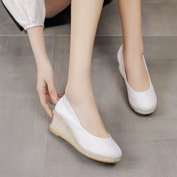 Espadrilles à semelles compensées pour femmes