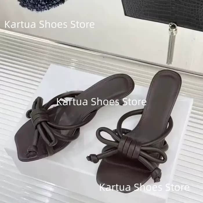 Mules à talons hauts noires pour femmes