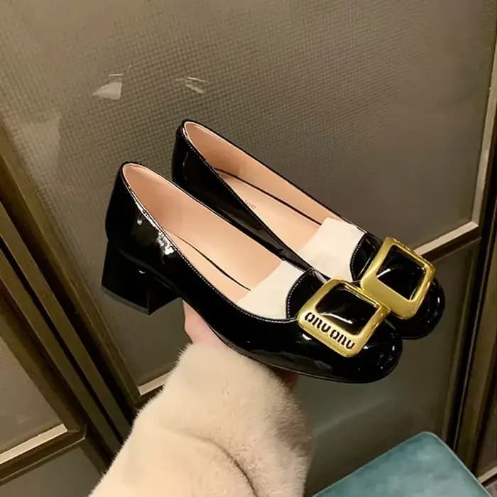 Escarpins à Talons Carrés pour Femme