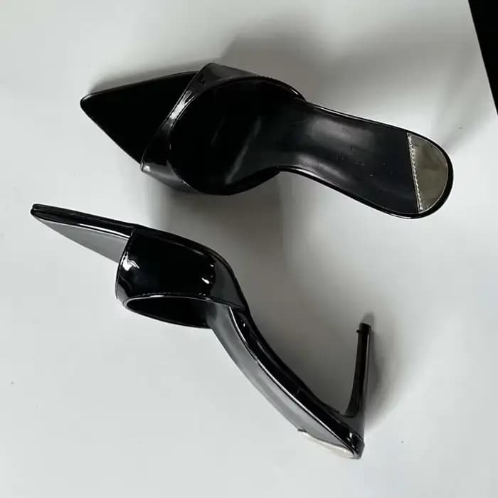 Eilyken 2026 nouvel été peu profond bout pointu mince talons hauts femmes pantoufles sandales de mariage mode Mule diapositives chaussures