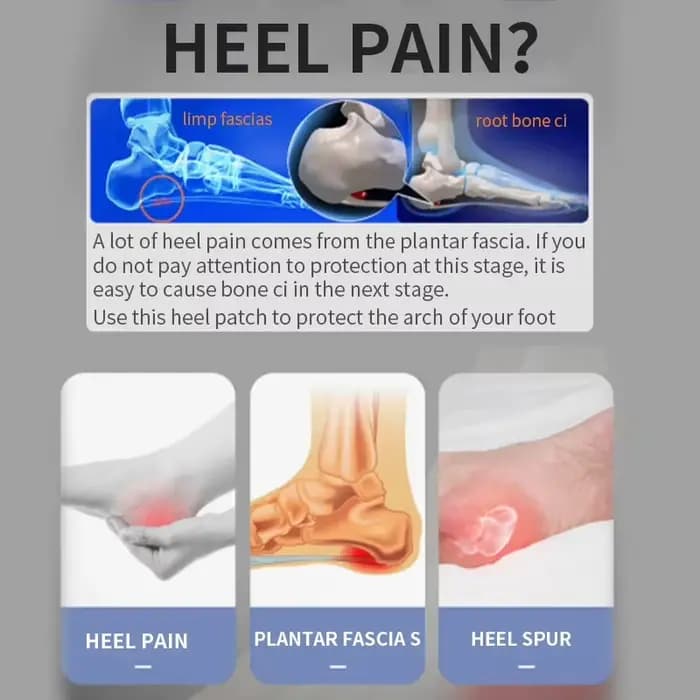 Demi-semelles orthopédiques pour hommes et femmes, pour le soulagement des douleurs au talon et des épines calcanéennes, avec coussinets de massage pour les pieds, en latex souple, pour chaussures de 