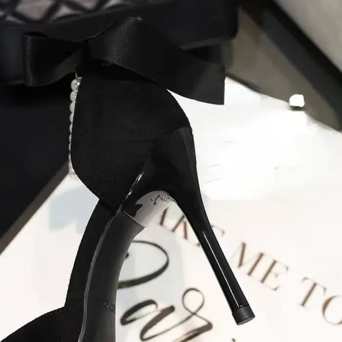 Escarpins d'été noirs pour femmes