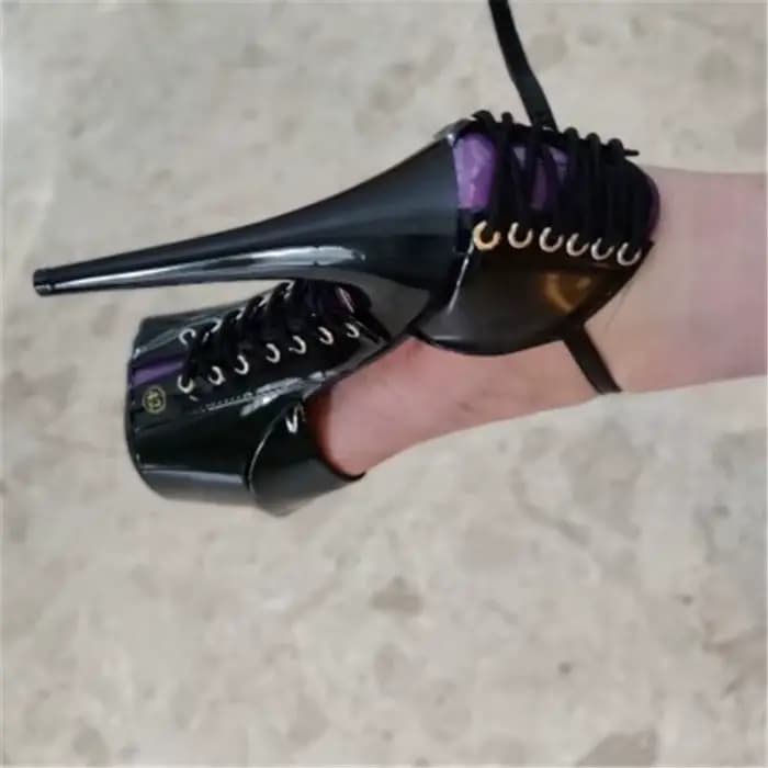 Sandales à Talons Aiguilles et Tête Ronde de 6 Pouces