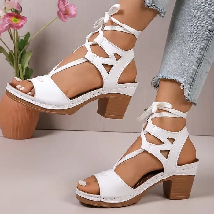 Sandales à talons épais pour femmes