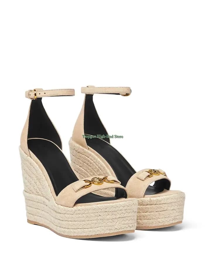 Espadrille tissée bout rond