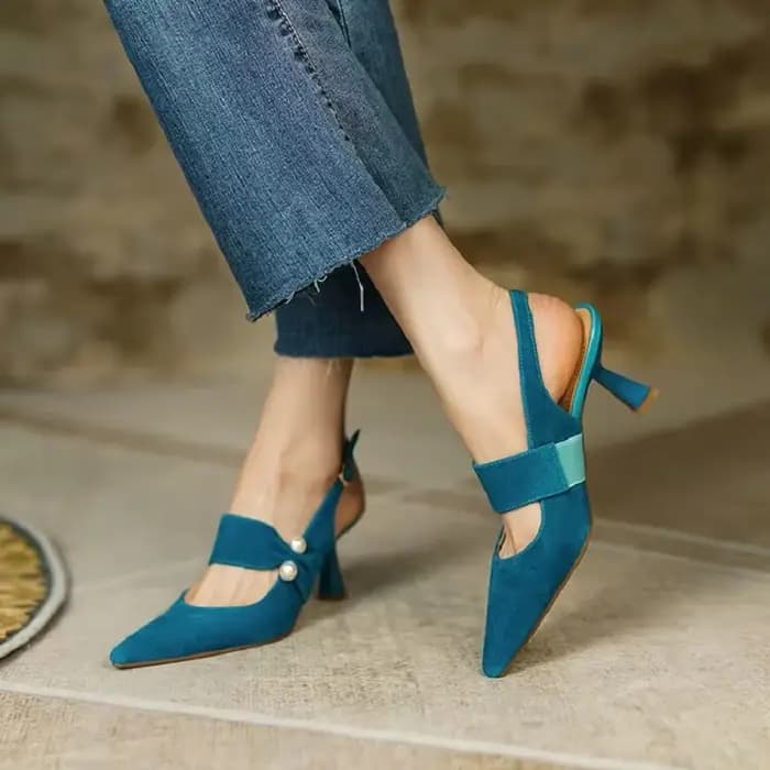 Sandales d'été en daim de mouton pour femmes
