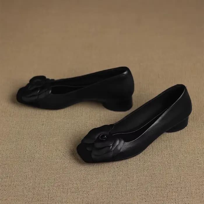 Chaussures élégantes à talons bas pour femmes