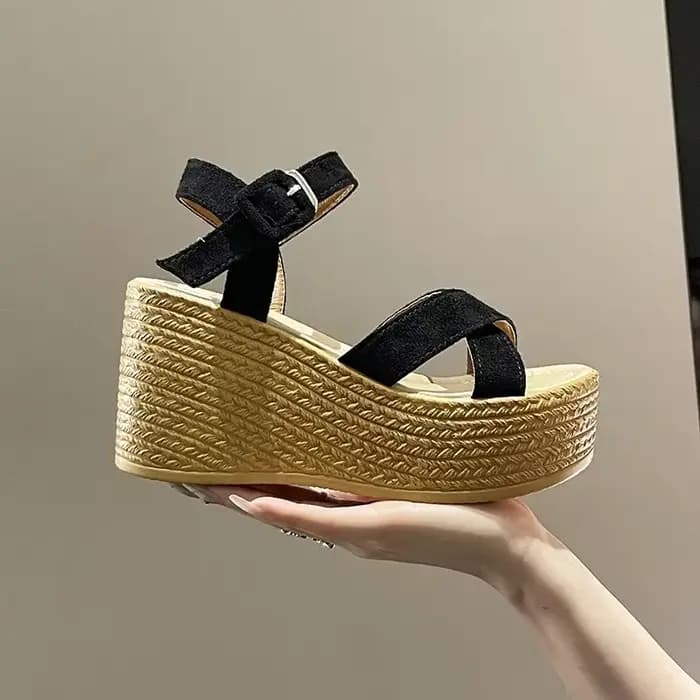 Sandales à talons compensés pour femmes