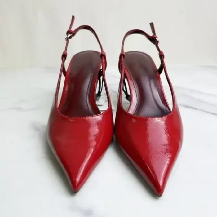 Chaussures de mariage à talons hauts rouges pour femmes