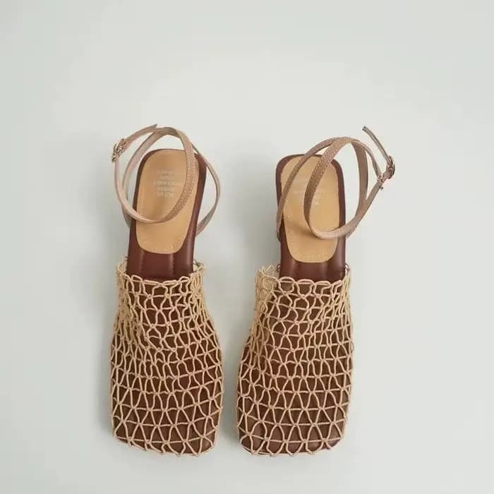 Sandales plates à bout pointu pour femmes