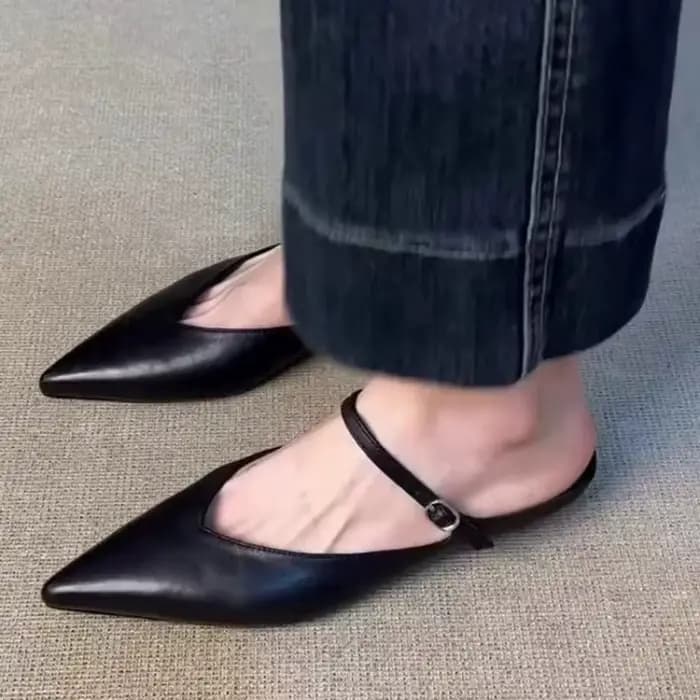 Nouvelles mules à talon épais et bout pointu style 2026