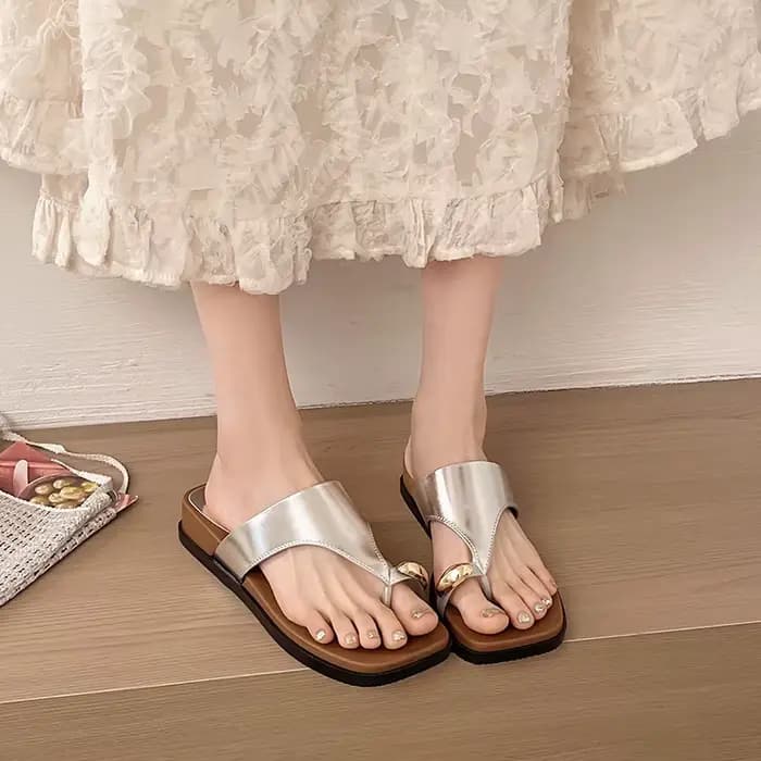 Mules à talon compensé pour femme