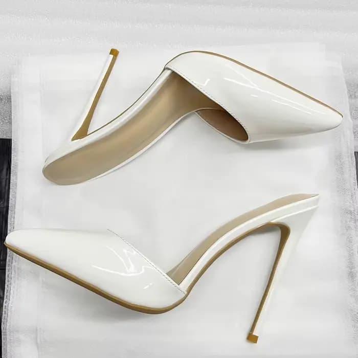 Mules à talons hauts de 8/10/12 cm à bout pointu pour femmes avec un style distinctif