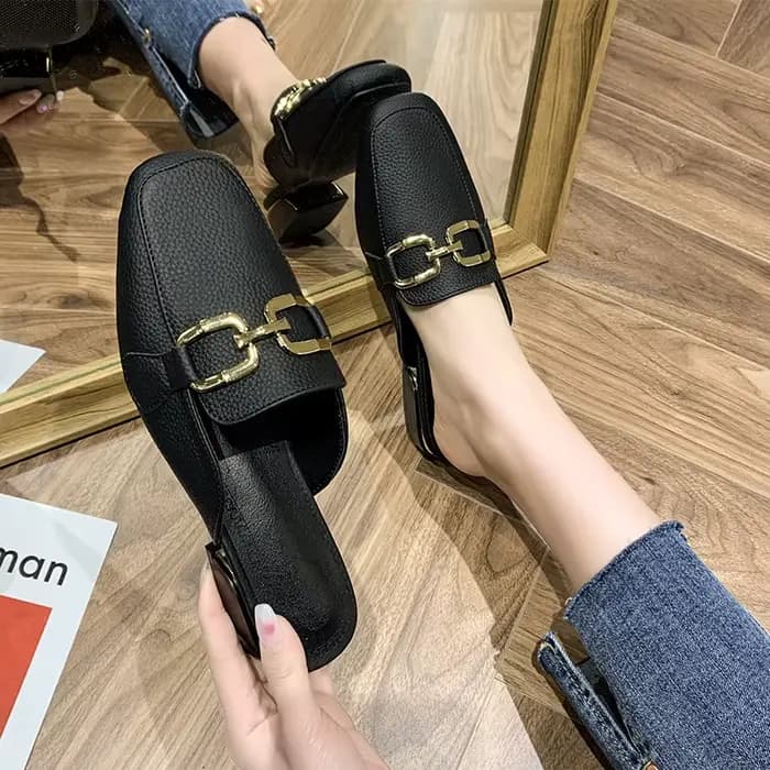 2025 printemps été femmes Mules chaussures marque pantoufles mode bout rond nœud papillon Baotou paille tressé Article