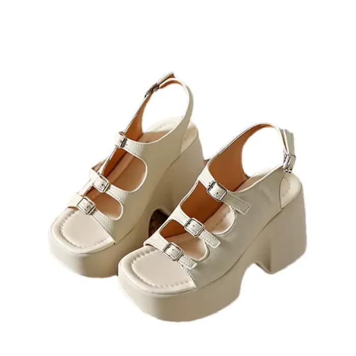Sandales à talons hauts pour femmes, sexy et tendance, chaussures à plateforme épaisses, mules de marche, escarpins imprimés de créateur, tongs décontractées, chaussures pour femme