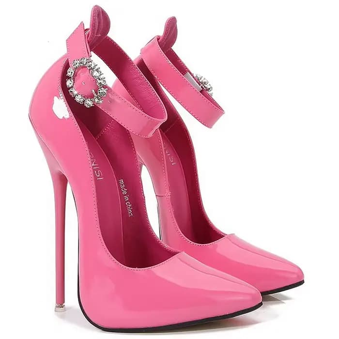 Lady bride à la cheville chaussures à talons hauts et fins discothèque fête Banquet défilé femmes pompes princesse Sexy chaussures de literie Crossdressing