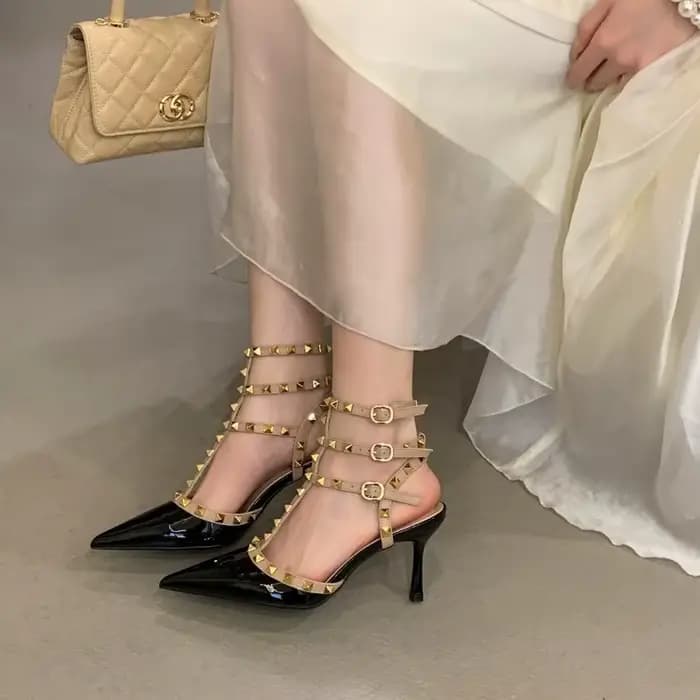 Sandales à talons hauts à bout pointu pour femmes