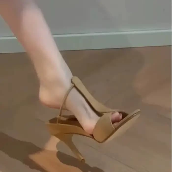 Sandales à bout ouvert pour femme