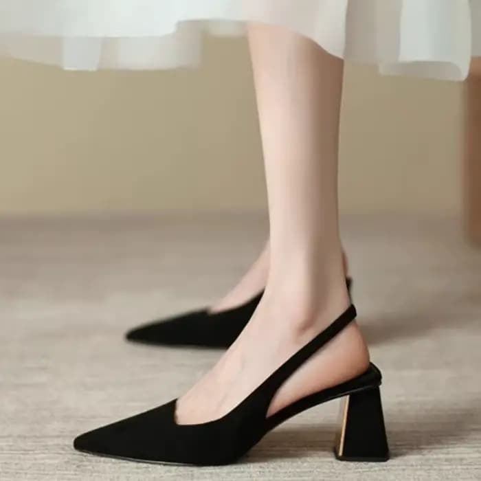 Sandales noires femmes été nouvelle mode