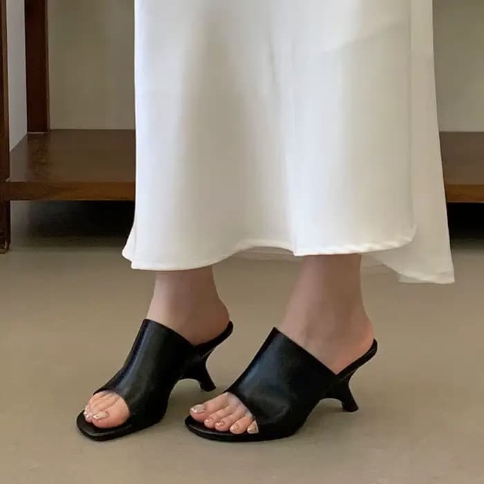 Nouvelles Sandales Décontractées Élégantes à Talons Mi-Hauts pour Femmes