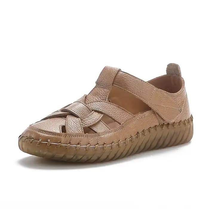 Nouvelles sandales de gladiateur en cuir véritable pour femmes chaussures orthopédiques dames