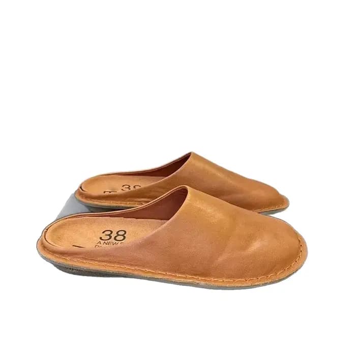 Nouvelles mules décontractées en cuir pour femmes 2026 – Sabots respirants et confortables à semelle plate pour l'intérieur et l'extérieur – Sandales d'été