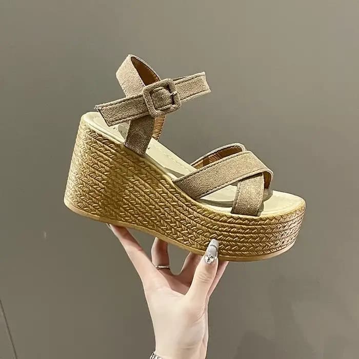 Sandales à talons compensés pour femmes