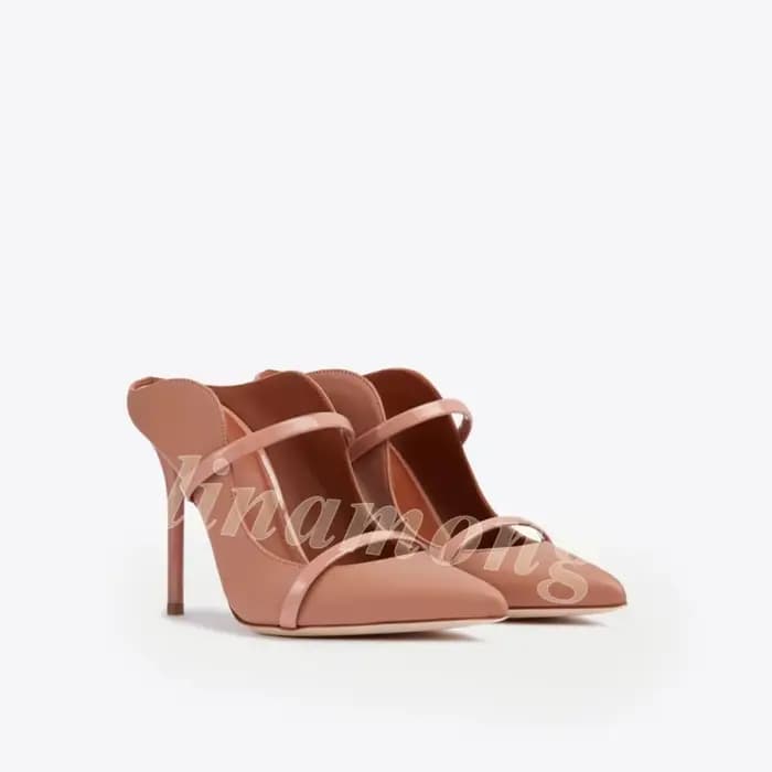 Sandales mules à Double bretelles imprimé léopard