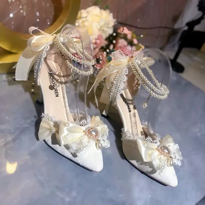 Chaussures de mariée blanches