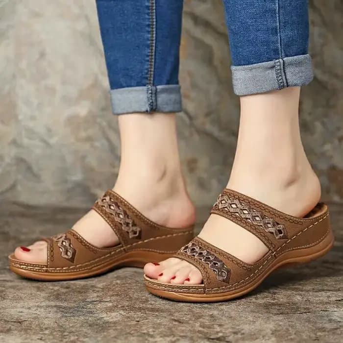 Sandales à Semelles Compensées pour Femme