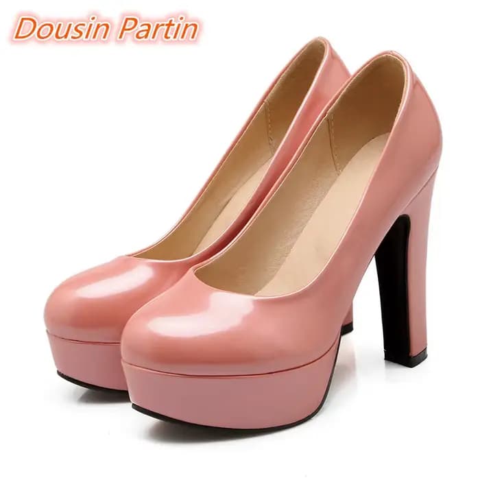 Dousin Partin – escarpins à plateforme en cuir Pu pour femmes