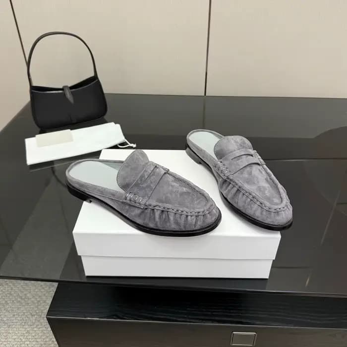 Nouvelles mules décontractées 2026 pour femmes en cuir véritable