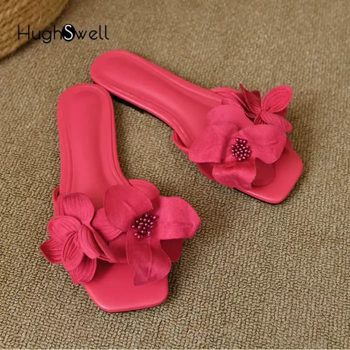 Pantoufles Mule à fleurs éternelles pour femmes