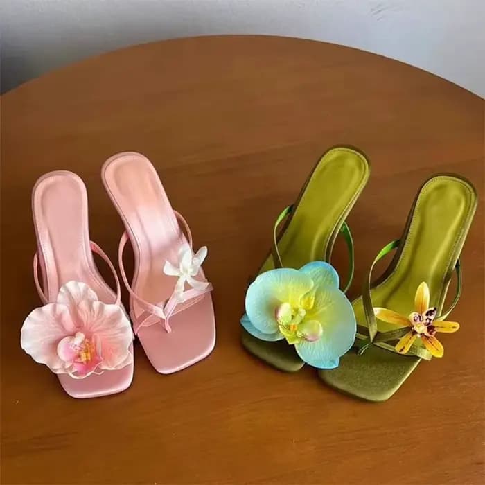 Sandales à fleurs pour femmes