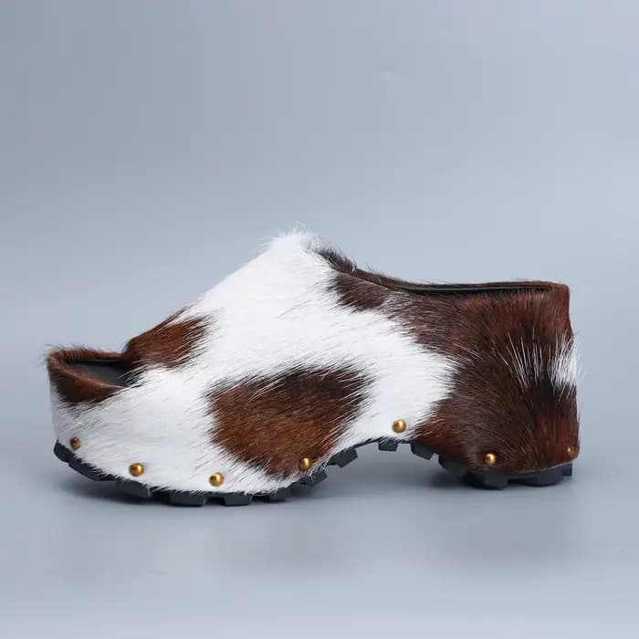 Mules à plateforme de luxe pour femmes