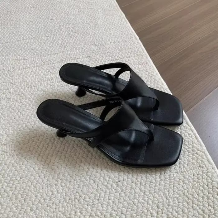 Sandales à talons aiguilles minimalistes rétro pour femmes