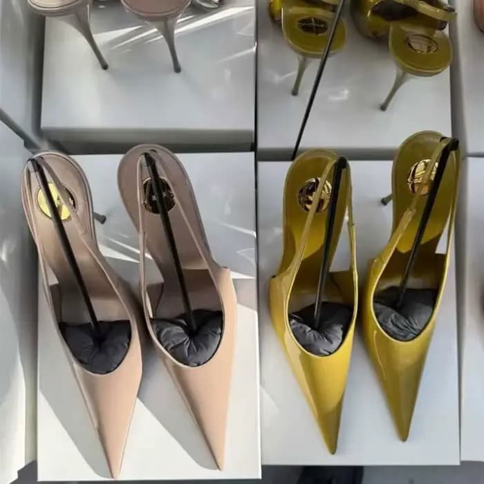 Sandales creuses simples à dos pointu pour femmes