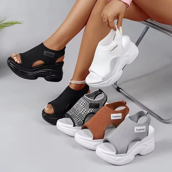Sandales compensées respirantes pour femmes